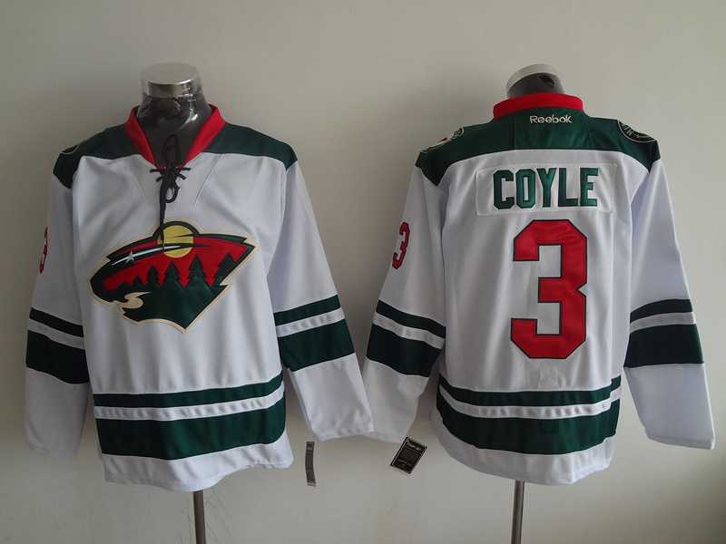 Minnesota Wilds #3 Charlie Coyle White Stitched Jersey,We sell and wholesale Minnesota Wilds #3 Charlie Coyle White Stitched Jersey on line form chian!